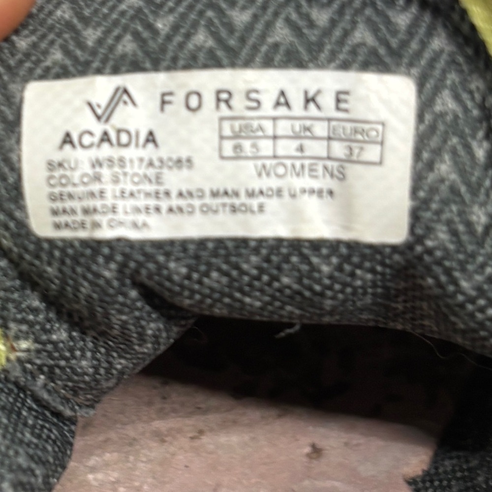 Forsake Acadia Womens Size 6.5 Hiking Shoes - Picture 8 of 9